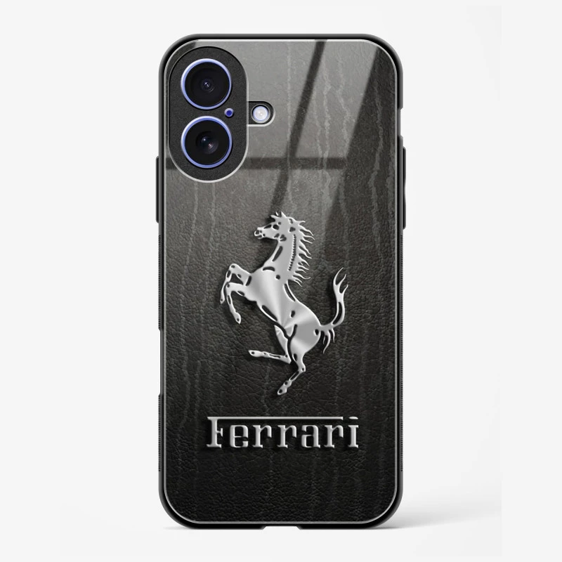 Ferrari Glass Case for iPhone 16