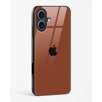iPhone 17 Brown Glass Case - Premium Tempered Glass Back Cover