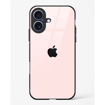 iPhone 17 Light Pink Glass Case - Premium Tempered Glass Back Cover