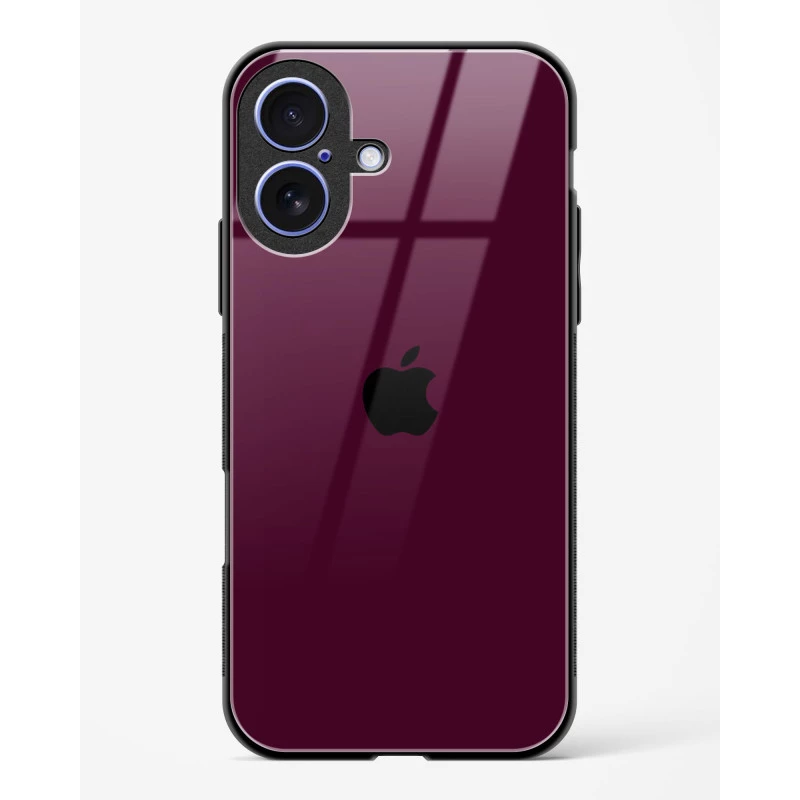iPhone 17 Wine Glass Case - Premium Glossy Tempered Glass Back Cover