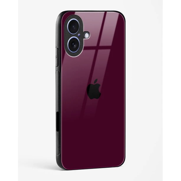 iPhone 17 Wine Glass Case - Premium Glossy Tempered Glass Back Cover