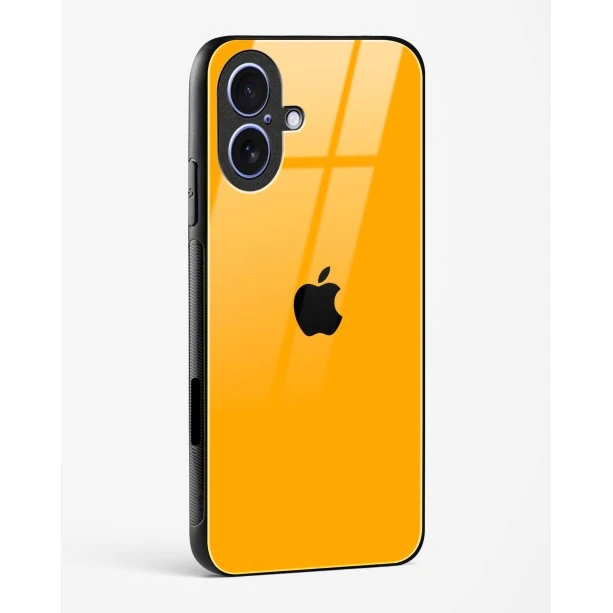 iPhone 17 Orange Glass Case - Premium Finish