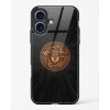 iPhone 17 Versace Glass Case - Premium Designer Tempered Glass Back Cover