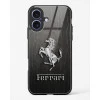 iPhone 17 Ferrari Glass Case - Premium Tempered Glass Back Cover