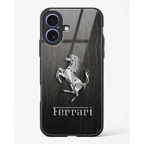 iPhone 17 Ferrari Glass Case - Premium Finish