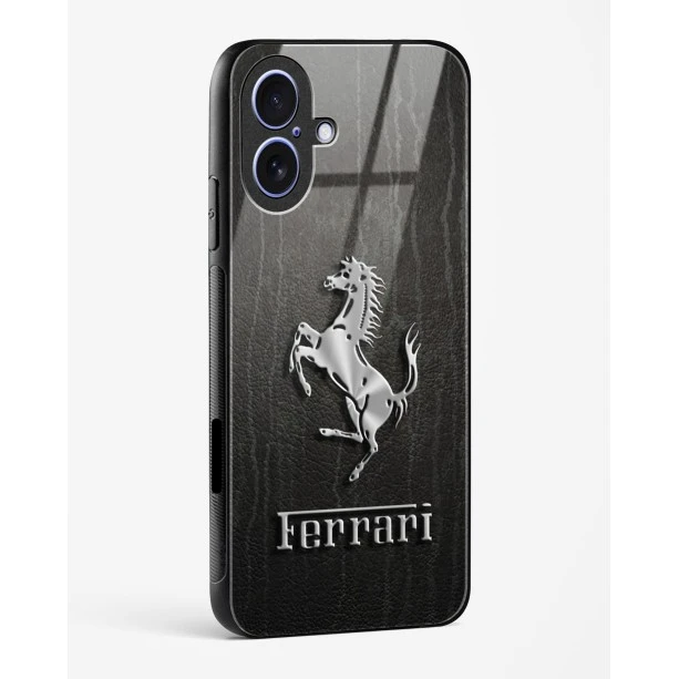 iPhone 17 Ferrari Glass Case - Premium Finish