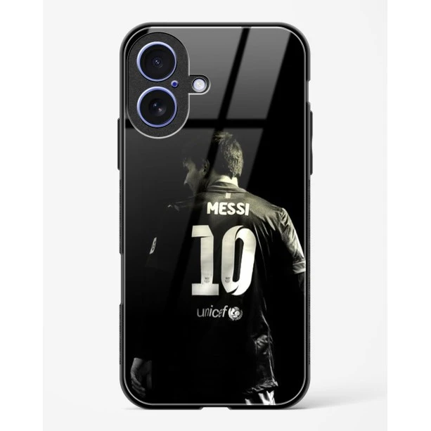iPhone 17 Messi Glass Case - Premium Tempered Glass Back Cover