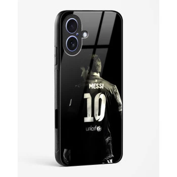 iPhone 17 Messi Glass Case - Premium Tempered Glass Back Cover
