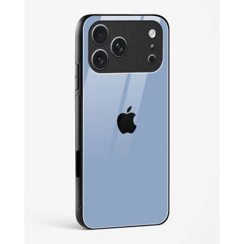 iPhone 17 Pro Sierra Blue Glass Case - Premium Glossy Tempered Glass Back Cover