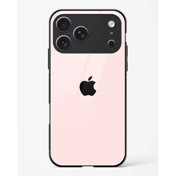 iPhone 17 Pro Light Pink Glass Case - Premium Tempered Glass Back Cover