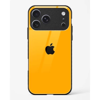 iPhone 17 Pro Orange Glass Case - Premium Tempered Glass Back Cover