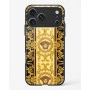 iPhone 17 Pro Versace Design Glass Case - Premium Tempered Glass Designer Back Cover