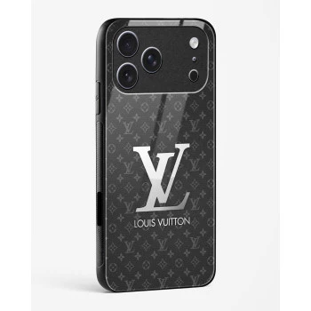 iPhone 17 Pro - LV Glass Case Premium Designer Tempered Glass Back Cover
