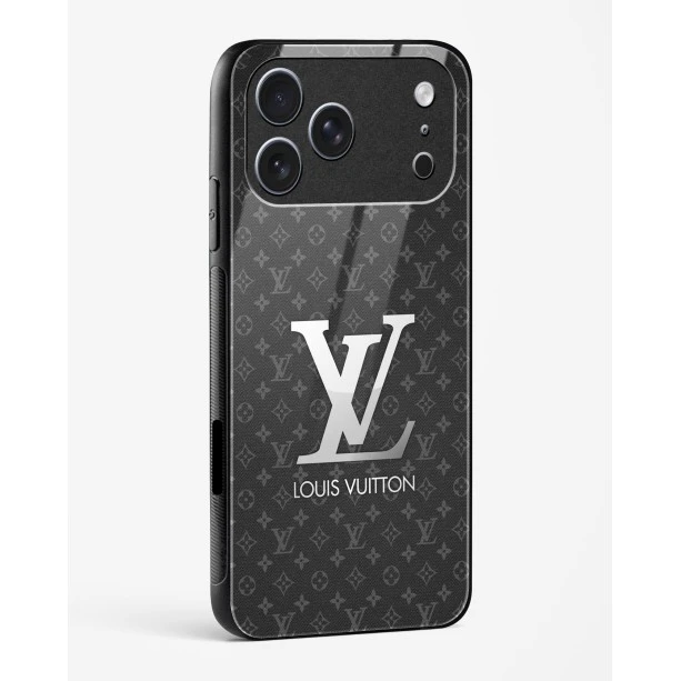 iPhone 17 Pro - LV Glass Case Premium Designer Tempered Glass Back Cover