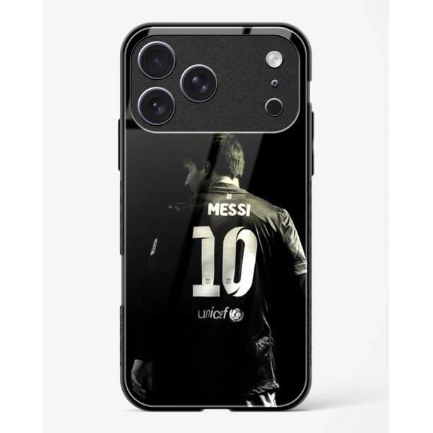 iPhone 17 Pro Messi Glass Case - Premium Tempered Glass Back Cover