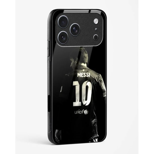 iPhone 17 Pro Messi Glass Case - Premium Tempered Glass Back Cover