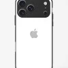 iPhone 17 Pro Max Pure White Glossy Glass Case - Premium Tempered Glass Back Cover