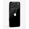 iPhone 17 Pro Max Rich Black Glossy Glass Case - Premium Tempered Glass Back Cover