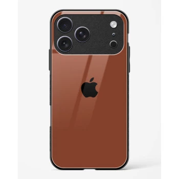 iPhone 17 Pro Max Brown Glass Case - Premium Tempered Glass Back Cover