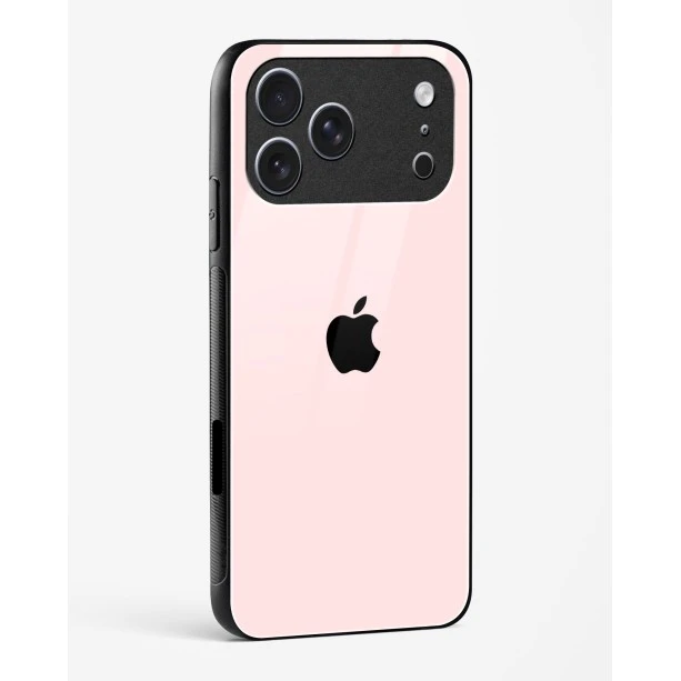 iPhone 17 Pro Max Light Pink Glass Case - Premium Tempered Glass Back Cover