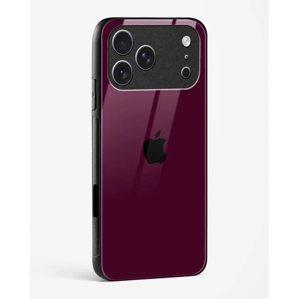 iPhone 17 Pro Max Wine Glass Case - Premium Glossy Tempered Glass Back Cover