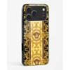 iPhone 17 Pro Max Versace Design Glass Case - Premium Tempered Glass Designer Back Cover