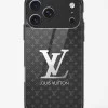 iPhone 17 Pro Max - LV Glass Case Premium Designer Tempered Glass Back Cover