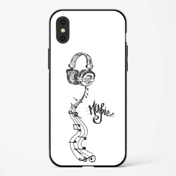 My Music Glass Case Phone Cover For iPhone XS