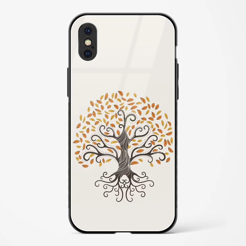 Oak Tree Deep Roots Glass Case Phone Cover For iPhone X