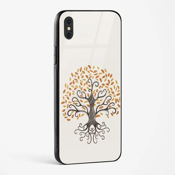 Oak Tree Deep Roots Glass Case Phone Cover For iPhone X