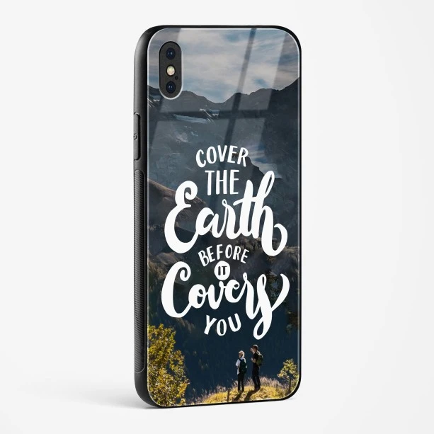 Travel Quote Glass Case Phone Cover For iPhone X