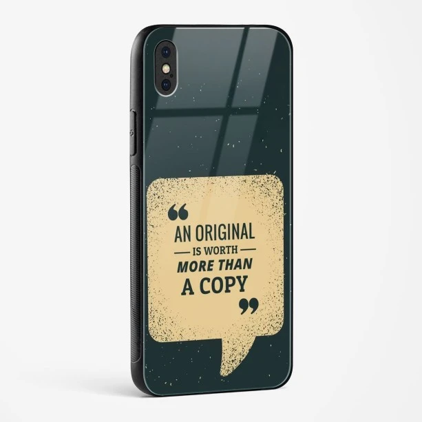 Original Is Worth Glass Case Phone Cover For iPhone X