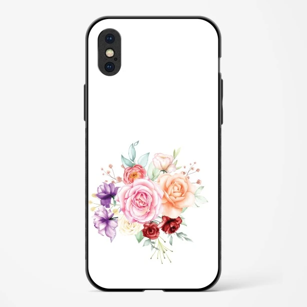 Flower Design Abstract 1 Glass Case Phone Cover For iPhone X