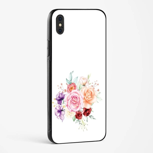 Flower Design Abstract 1 Glass Case Phone Cover For iPhone X