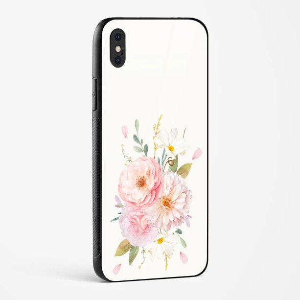 Flower Design Abstract 2 Glass Case Phone Cover For iPhone X