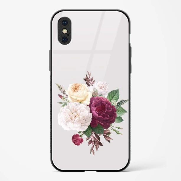 Flower Design Abstract 3 Glass Case Phone Cover For iPhone X
