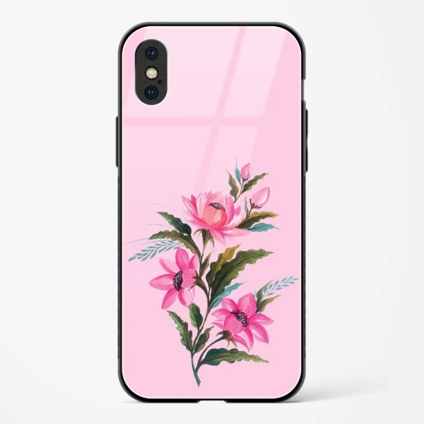 Flower Design Abstract 4 Glass Case Phone Cover For iPhone X