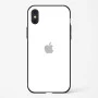Pure White Glossy Glass Case for iPhone X