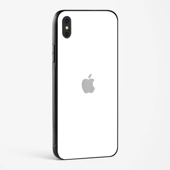 Pure White Glossy Glass Case for iPhone X