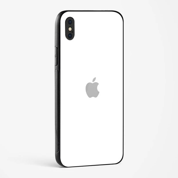Pure White Glossy Glass Case for iPhone X