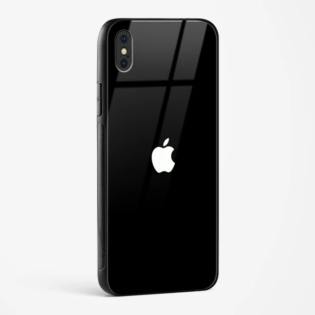 Rich Black Glossy Glass Case for iPhone X