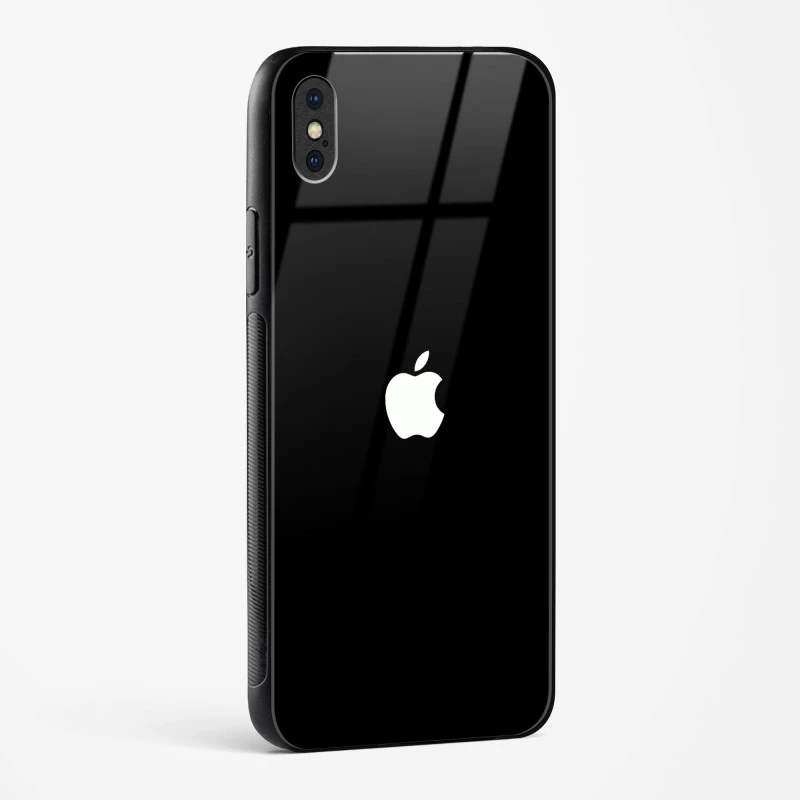 Rich Black Glossy Glass Case for iPhone X