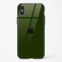Dark Green Glass Case for iPhone X