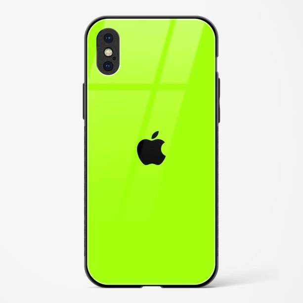 Neon Green Glass Case for iPhone X