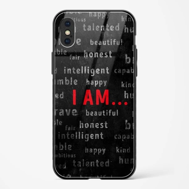 Affirmation Glass Case for iPhone X