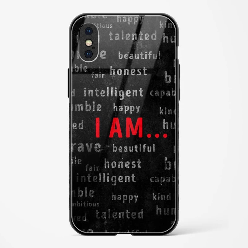 Affirmation Glass Case for iPhone X