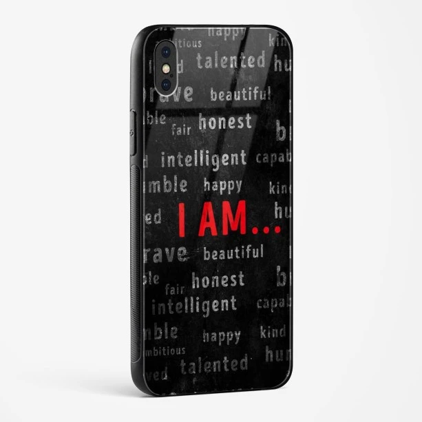 Affirmation Glass Case for iPhone X