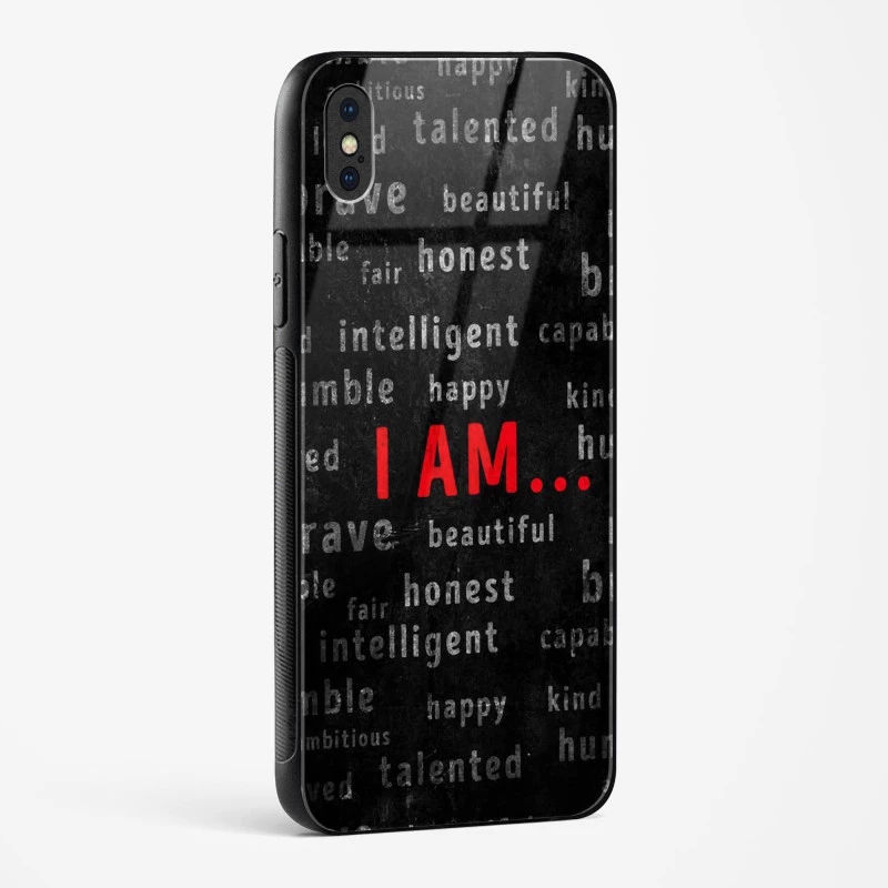 Affirmation Glass Case for iPhone X