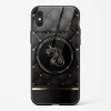 Black Golden Unicorn Glass Case for iPhone X