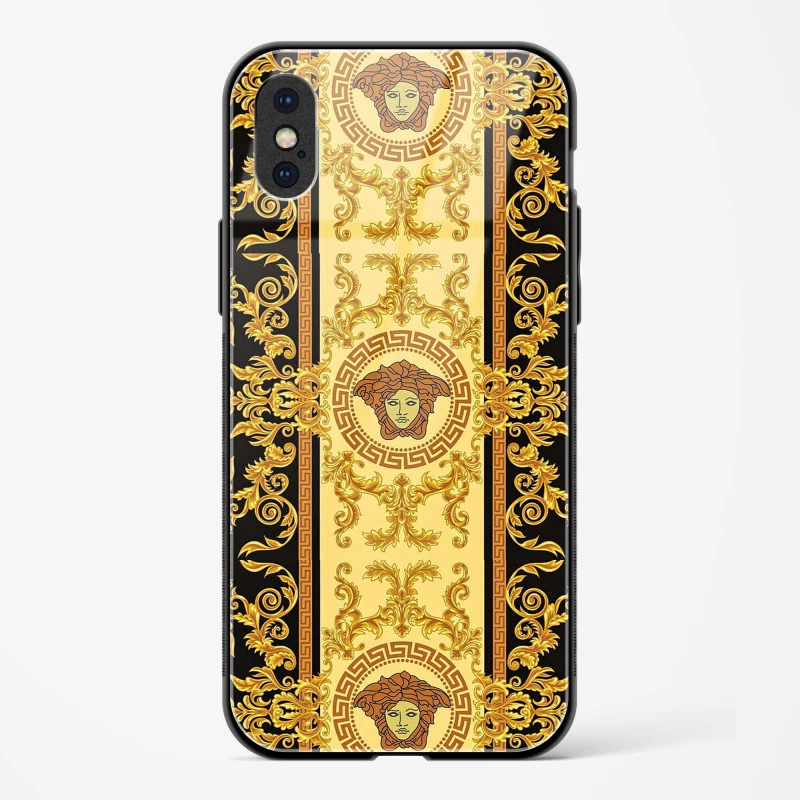 Versace Design Glass Case for iPhone X